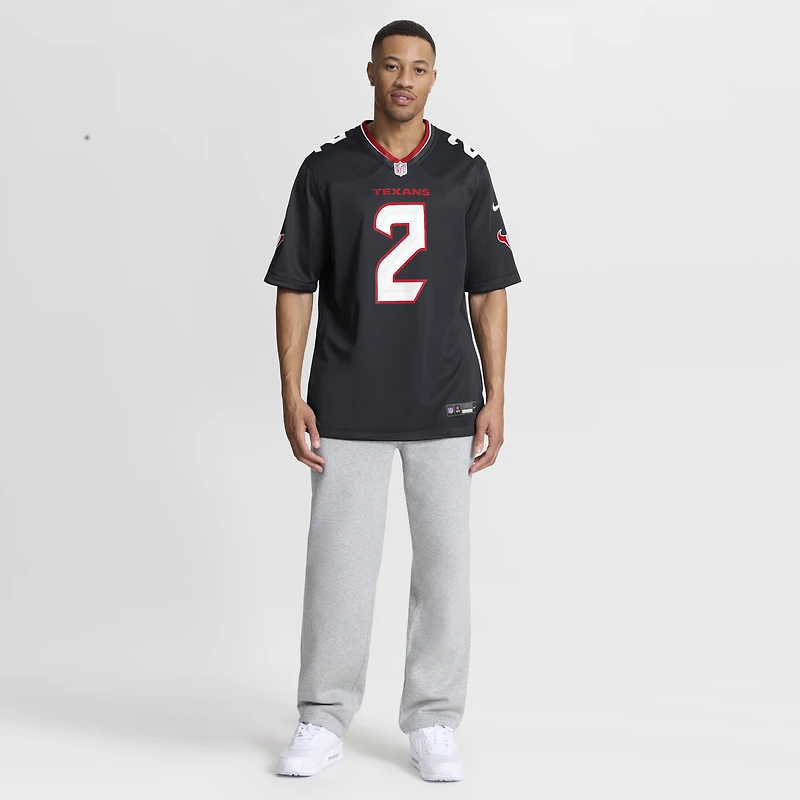 Men's Nike Calen Bullock  Navy Houston Texans Team Game Jersey