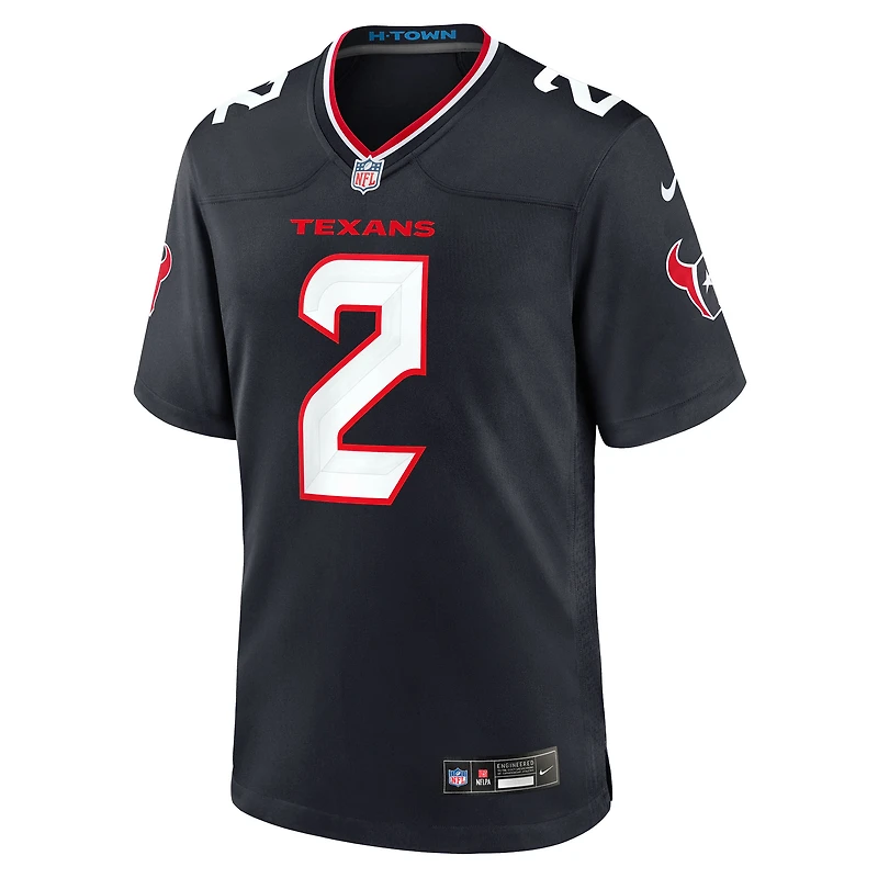 Men's Nike Calen Bullock  Navy Houston Texans Team Game Jersey