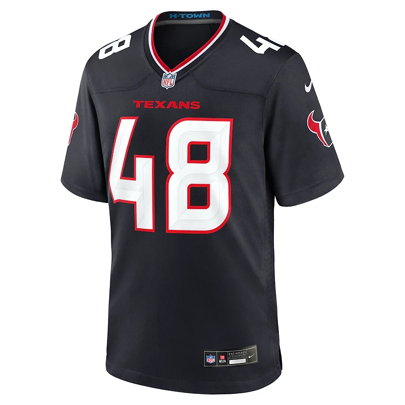 Men's Nike Christian Harris Navy Houston Texans Team Game Jersey