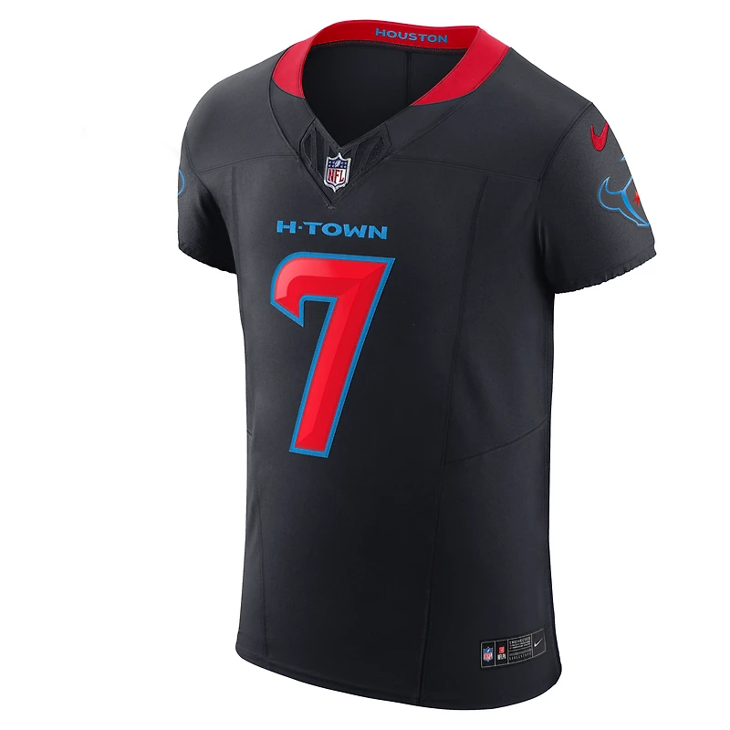 Maillot Nike C.J. Stroud bleu marine pour homme des Houston Texans Alternate 2 Vapor F.U.S.E. Elite