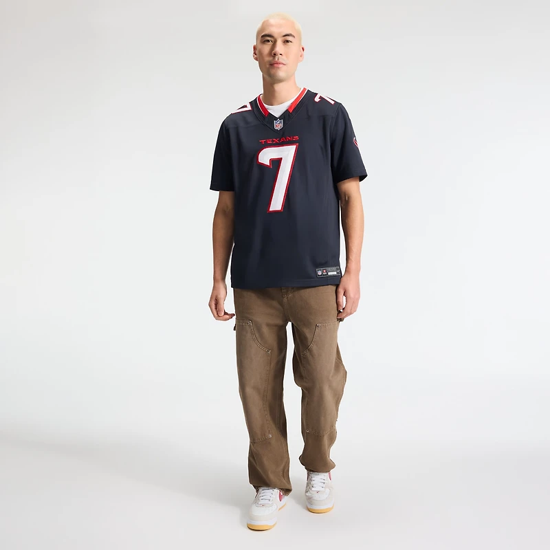 Maillot Nike C.J. Stroud bleu marine Houston Texans Vapor F.U.S.E. édition limitée cousue pour homme