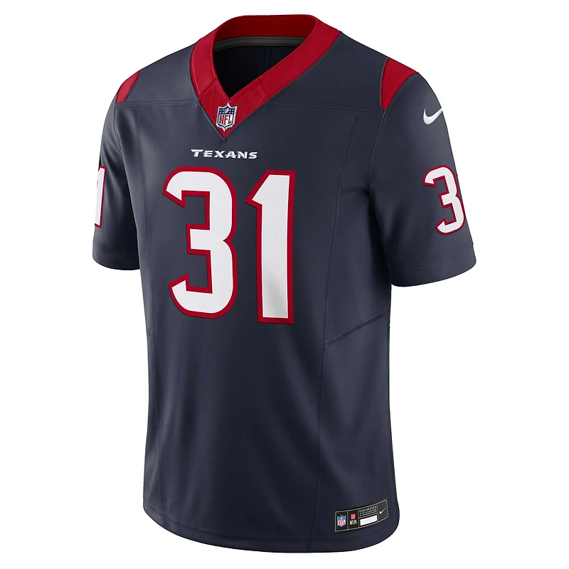 Nike Dameon Pierce Marine pour hommes Houston Texans Vapor F.U.S.E. Maillot limité