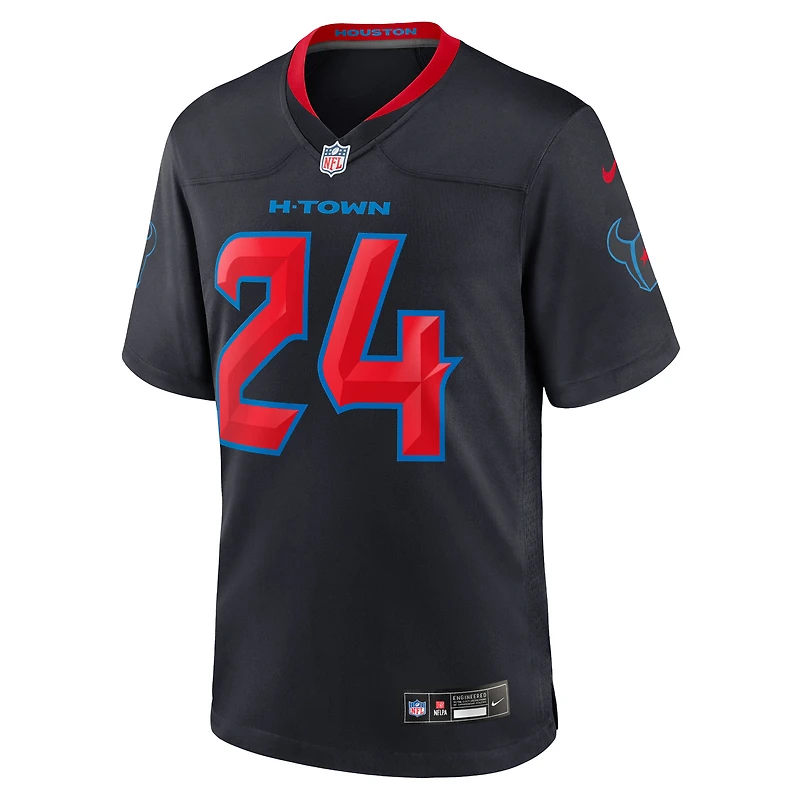 Maillot Nike Derek Stingley Jr. pour homme, bleu marine, Houston Texans, 2e match alternatif