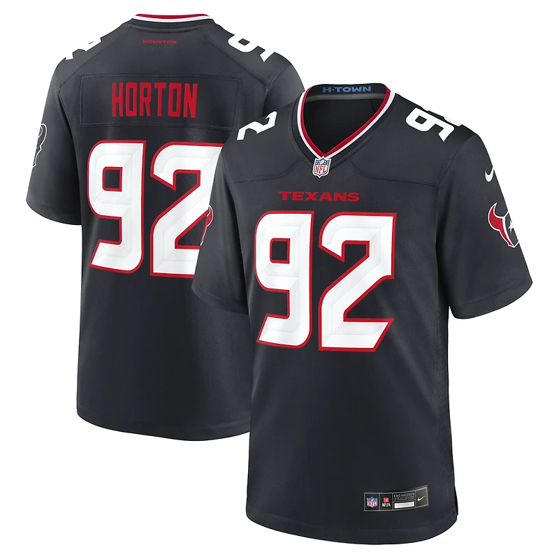 Men's Nike Dylan Horton Navy Houston Texans Team Game Jersey