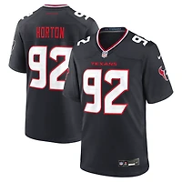 Men's Nike Dylan Horton  Navy Houston Texans Team Game Jersey