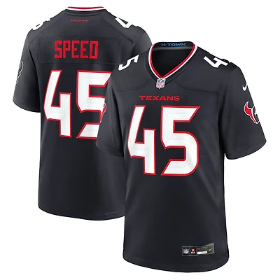 Men's Nike E.J. Speed Navy Houston Texans Team Game Jersey