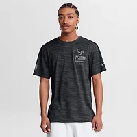 Men's Nike Gray Houston Texans Sideline Double Covered Dri-FIT Velocity T-Shirt