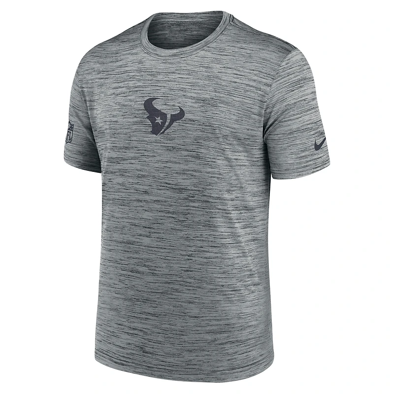 T-shirt Nike gris Houston Texans Sideline Velocity Dri-FIT pour homme