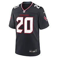 Men's Nike Ja'Marcus Ingram  Navy Houston Texans Team Game Jersey
