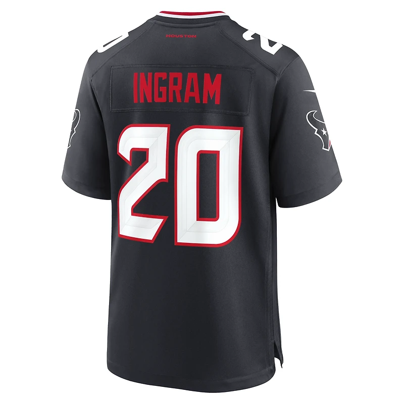Men's Nike Ja'Marcus Ingram  Navy Houston Texans Team Game Jersey