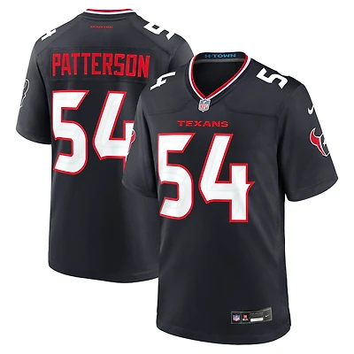 Men's Nike Jarrett Patterson Navy Houston Texans Team Game Jersey