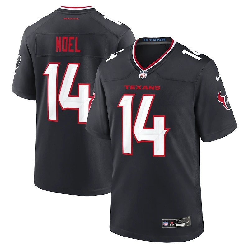 Men's Nike Jaylin Noel Navy Houston Texans Team Game Jersey