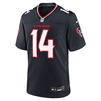 Maillot Nike Jaylin Noel bleu marine pour homme des Houston Texans