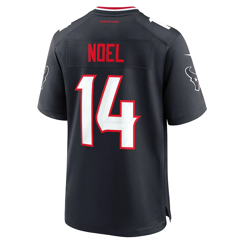 Maillot Nike Jaylin Noel bleu marine pour homme des Houston Texans