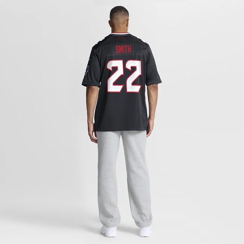 Maillot Nike Jaylin Smith bleu marine pour homme des Houston Texans