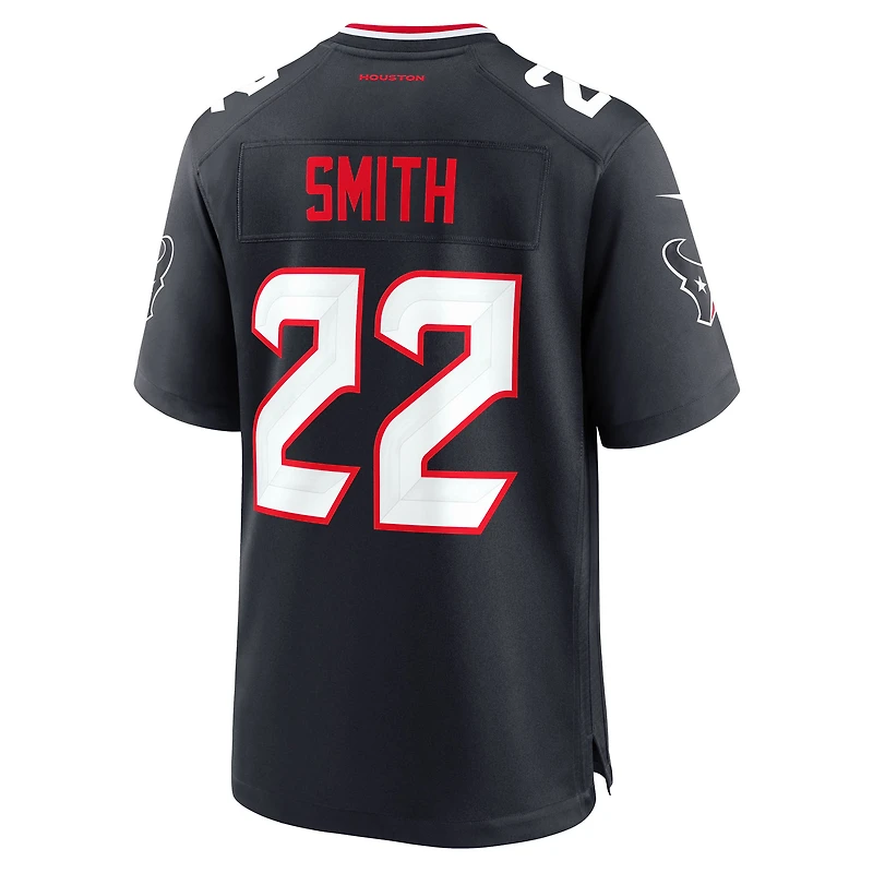 Maillot Nike Jaylin Smith bleu marine pour homme des Houston Texans