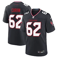 Men's Nike Jerome Carvin  Navy Houston Texans Team Game Jersey