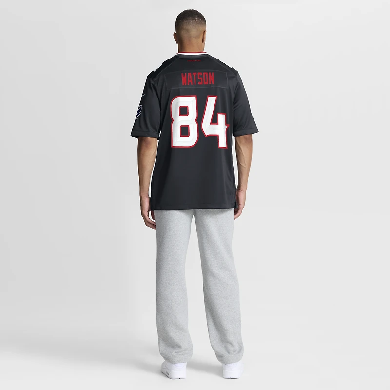 Maillot Nike Justin Watson bleu marine des Houston Texans pour homme