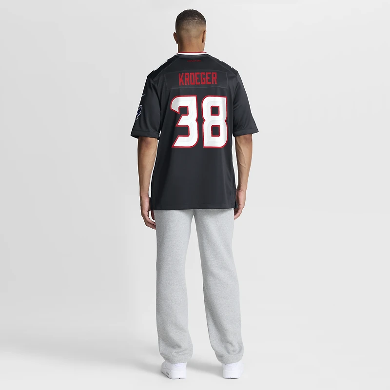 Men's Nike Kai Kroeger Navy Houston Texans Team Game Jersey