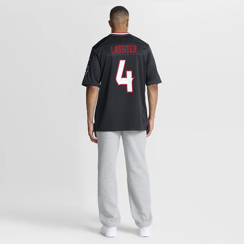 Men's Nike Kamari Lassiter  Navy Houston Texans Team Game Jersey