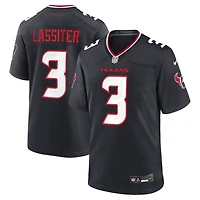 Men's Nike Kamari Lassiter  Navy Houston Texans Team Game Jersey