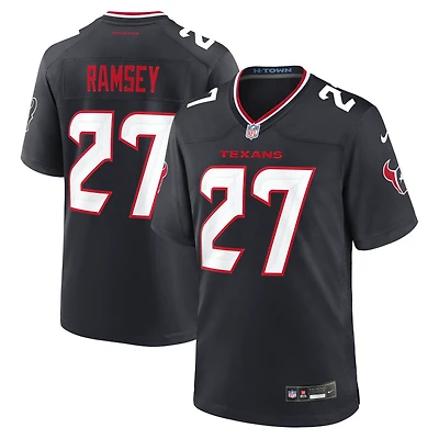 Men's Nike Kamari Ramsey Navy Houston Texans Team Game Jersey