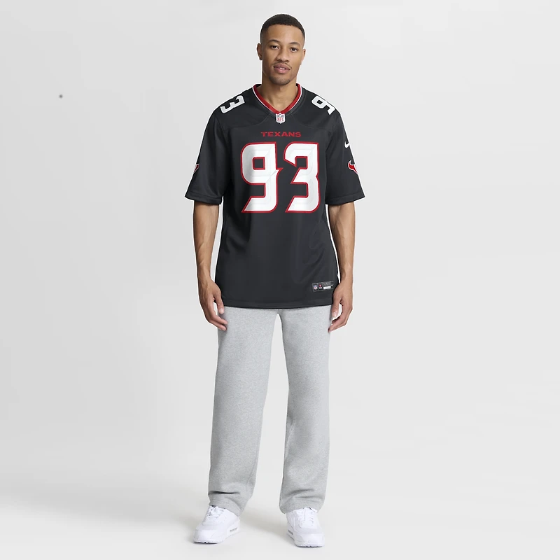 Maillot de match Nike Kayden McDonald bleu marine des Houston Texans pour homme