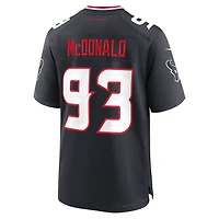 Men's Nike Kayden McDonald Navy Houston Texans Team Game Jersey