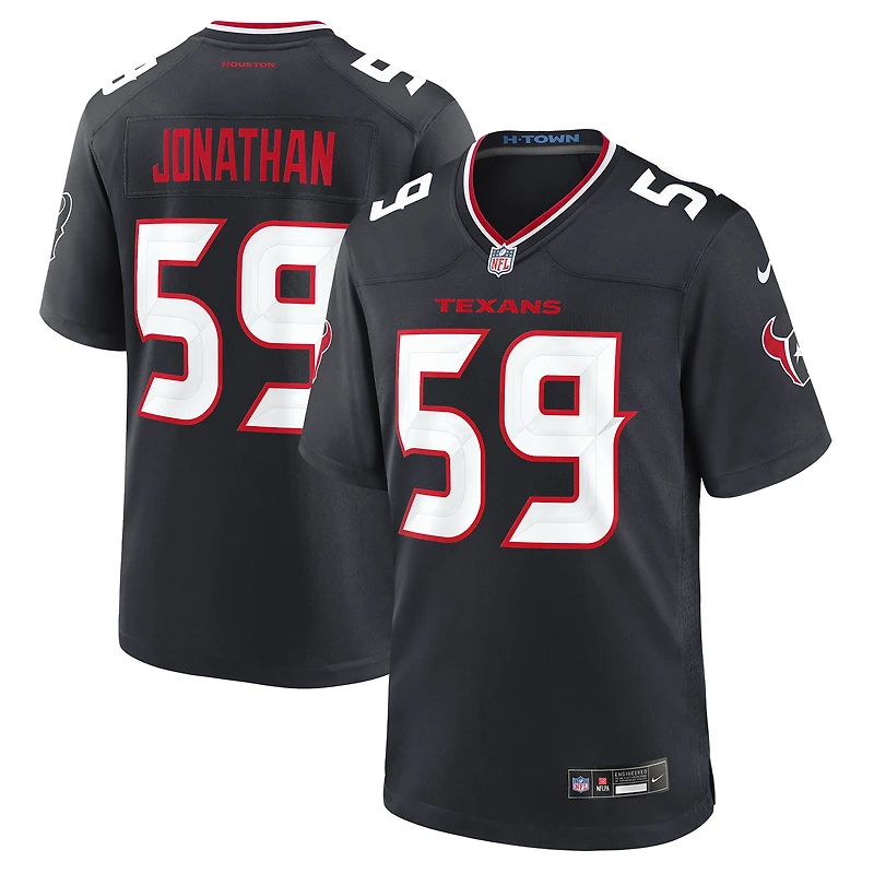 Men's Nike Kingsley Jonathan  Navy Houston Texans Team Game Jersey