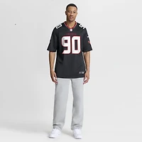 Maillot de match Nike Logan Hall bleu marine des Houston Texans pour homme