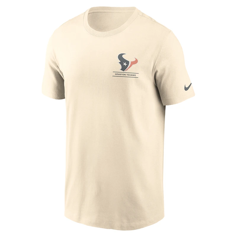 Men's Nike Natural Houston Texans Freestyle Essential T-Shirt