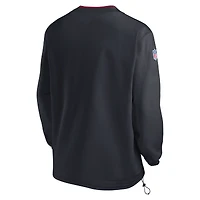Coupe-vent à manches longues et col en V avec logo rétro Houston Texans 2024 pour homme Nike Navy