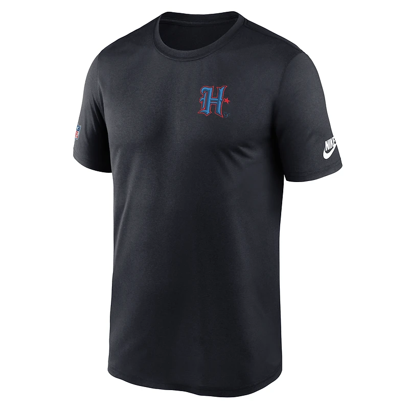 Men's Nike Navy Houston Texans Alt Legend Small Logo Dri-FIT T-Shirt