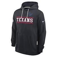 Sweat à capuche Nike Dri-FIT bleu marine Houston Texans Alt Sideline Standard Issue pour homme