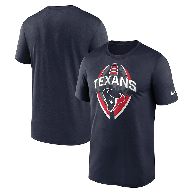 Men's Nike Navy Houston Texans Big & Tall Primetime Legend Icon Performance T-Shirt