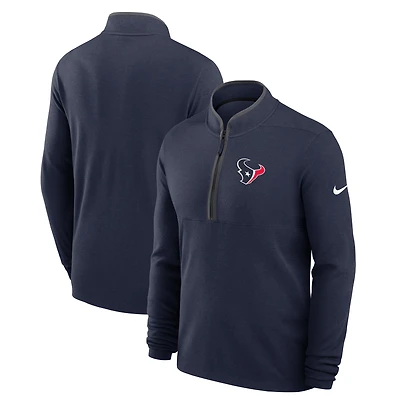 Men's Nike Navy Houston Texans Lightweight Victory Dri-FIT Half-Zip Pullover