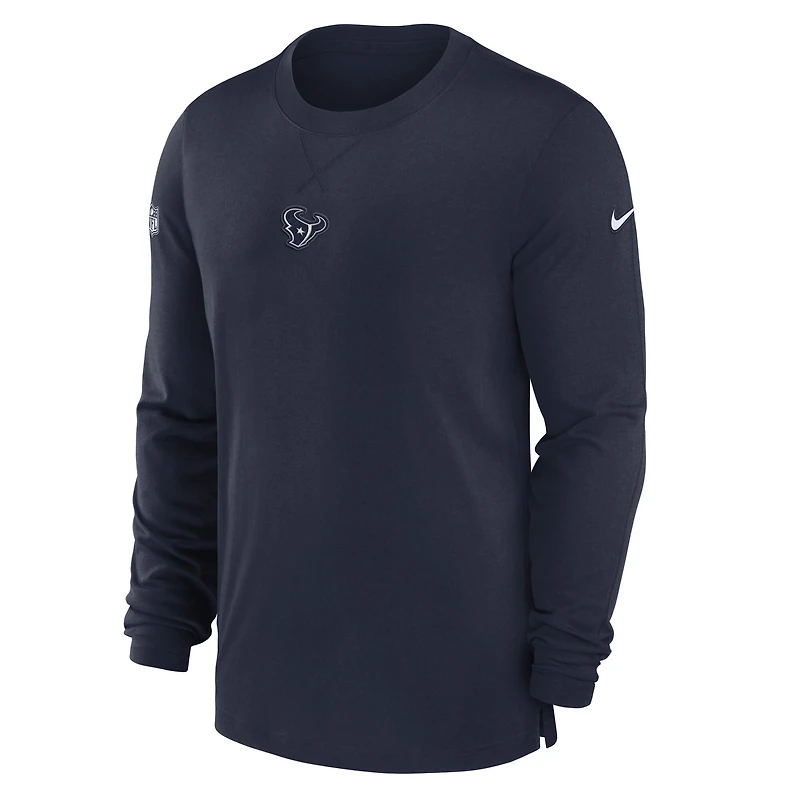Men's Nike  Navy Houston Texans Player Long Sleeve Performance T-Shirt
