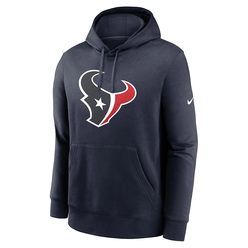 Sweat à capuche Nike bleu marine Houston Texans Primetime Club Logo pour homme