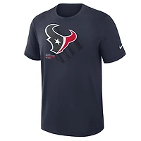 T-shirt Nike bleu marine Houston Texans Primetime Slub Dri-FIT pour homme