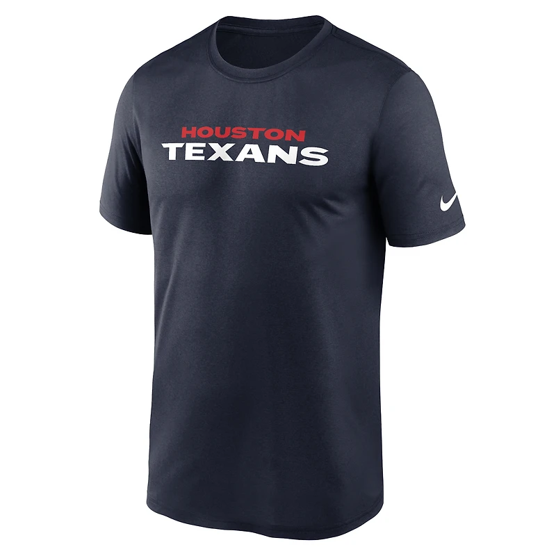 Men's Nike Navy Houston Texans Primetime Legend Wordmark Dri-FIT T-Shirt