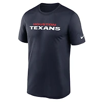 Men's Nike Navy Houston Texans Primetime Legend Wordmark Dri-FIT T-Shirt