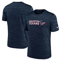 Men's Nike Navy Houston Texans Reverse Play Velocity Dri-FIT T-Shirt