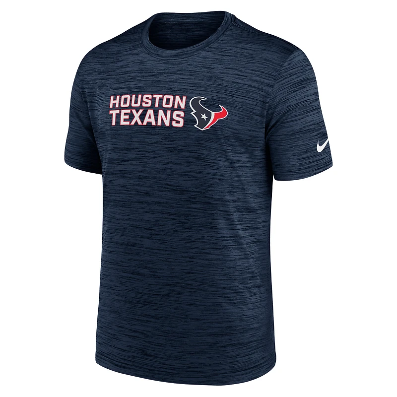 Men's Nike Navy Houston Texans Reverse Play Velocity Dri-FIT T-Shirt