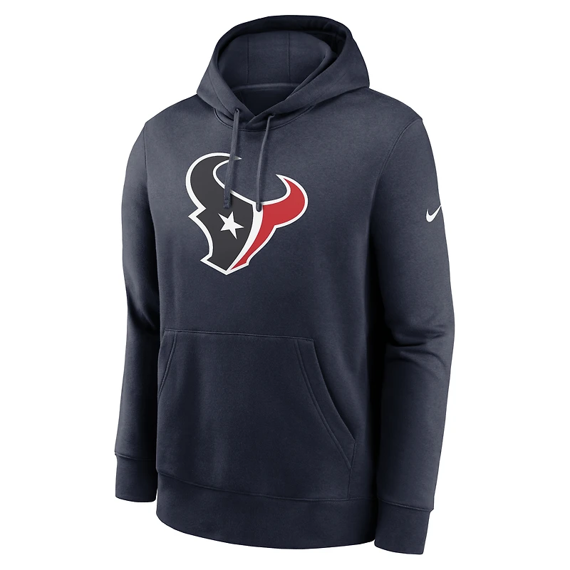 Men's Nike Navy Houston Texans Rewind Club Logo Pullover Hoodie