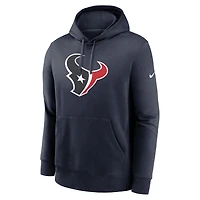 Men's Nike Navy Houston Texans Rewind Club Logo Pullover Hoodie