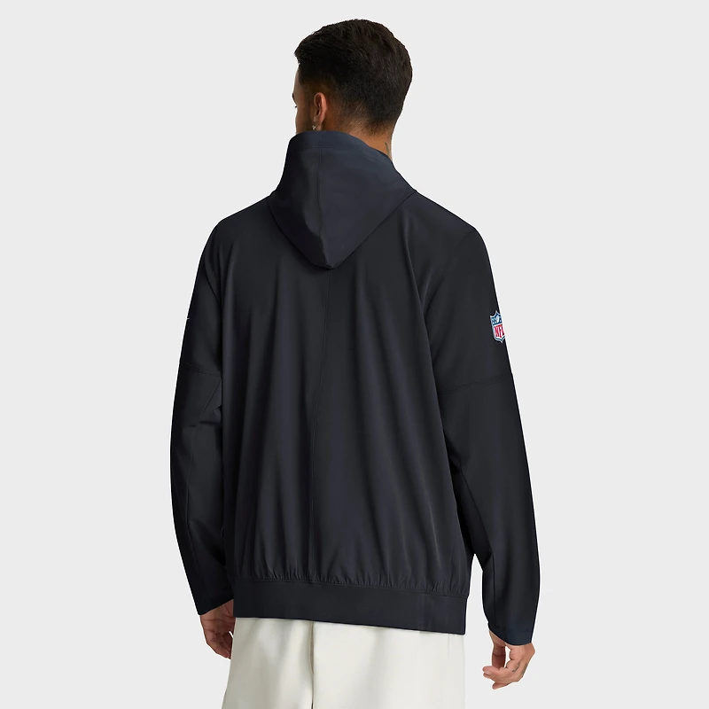 Men's Nike Navy Houston Texans Sideline Alt Pack Anorak Half-Zip Hoodie Jacket