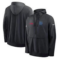 Men's Nike Navy Houston Texans Sideline Alt Pack Anorak Half-Zip Hoodie Jacket
