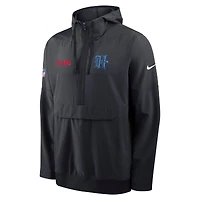 Men's Nike Navy Houston Texans Sideline Alt Pack Anorak Half-Zip Hoodie Jacket