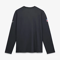 Men's Nike  Navy Houston Texans Sideline Coaches UV Dri-FIT Long Sleeve Shirt