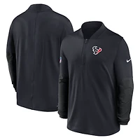 Men's Nike Navy Houston Texans Sideline Dri-FIT Half-Zip Pullover
